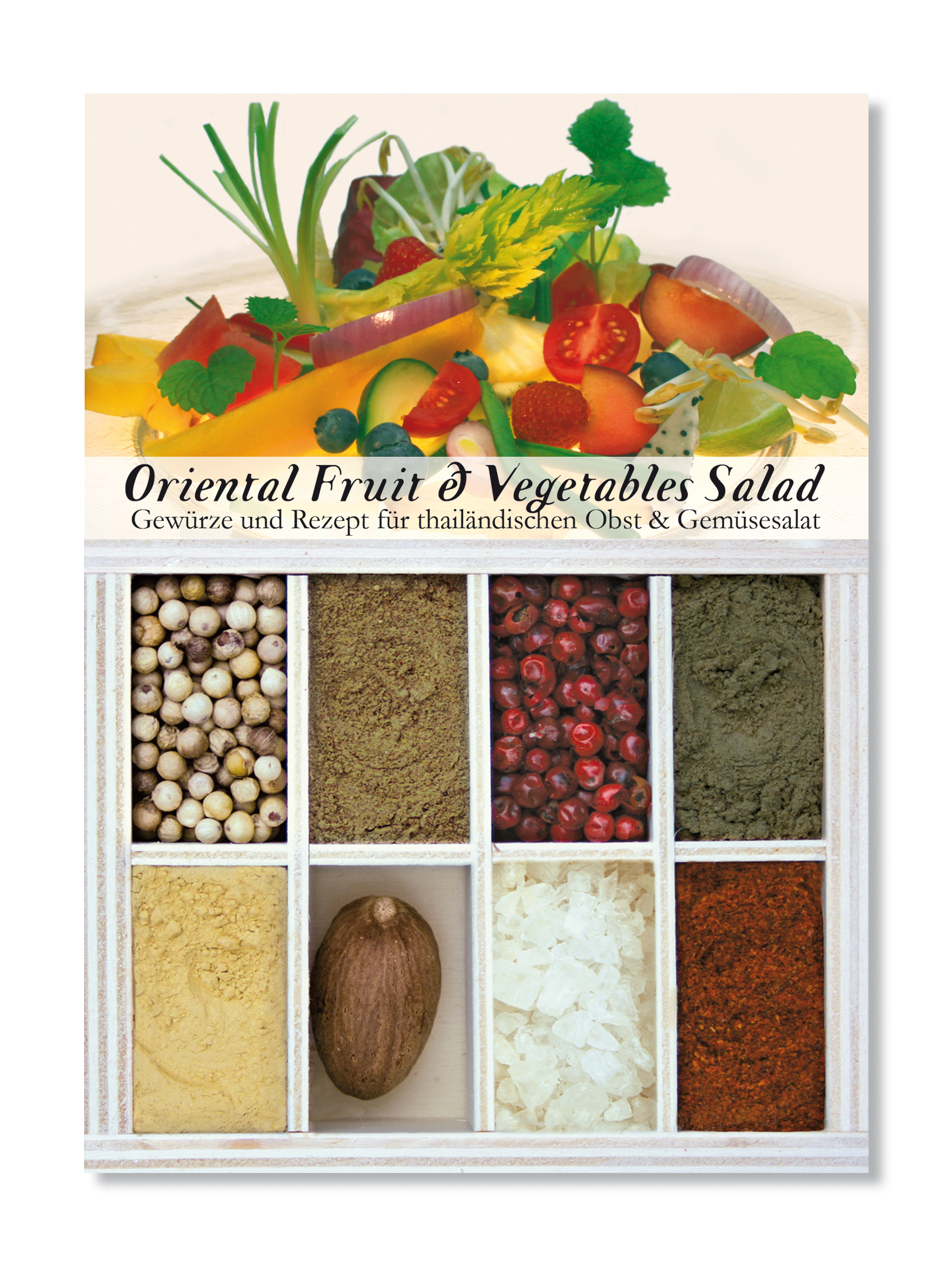 Oriental Fruit & Vegetable Salad-Gewürzkasten