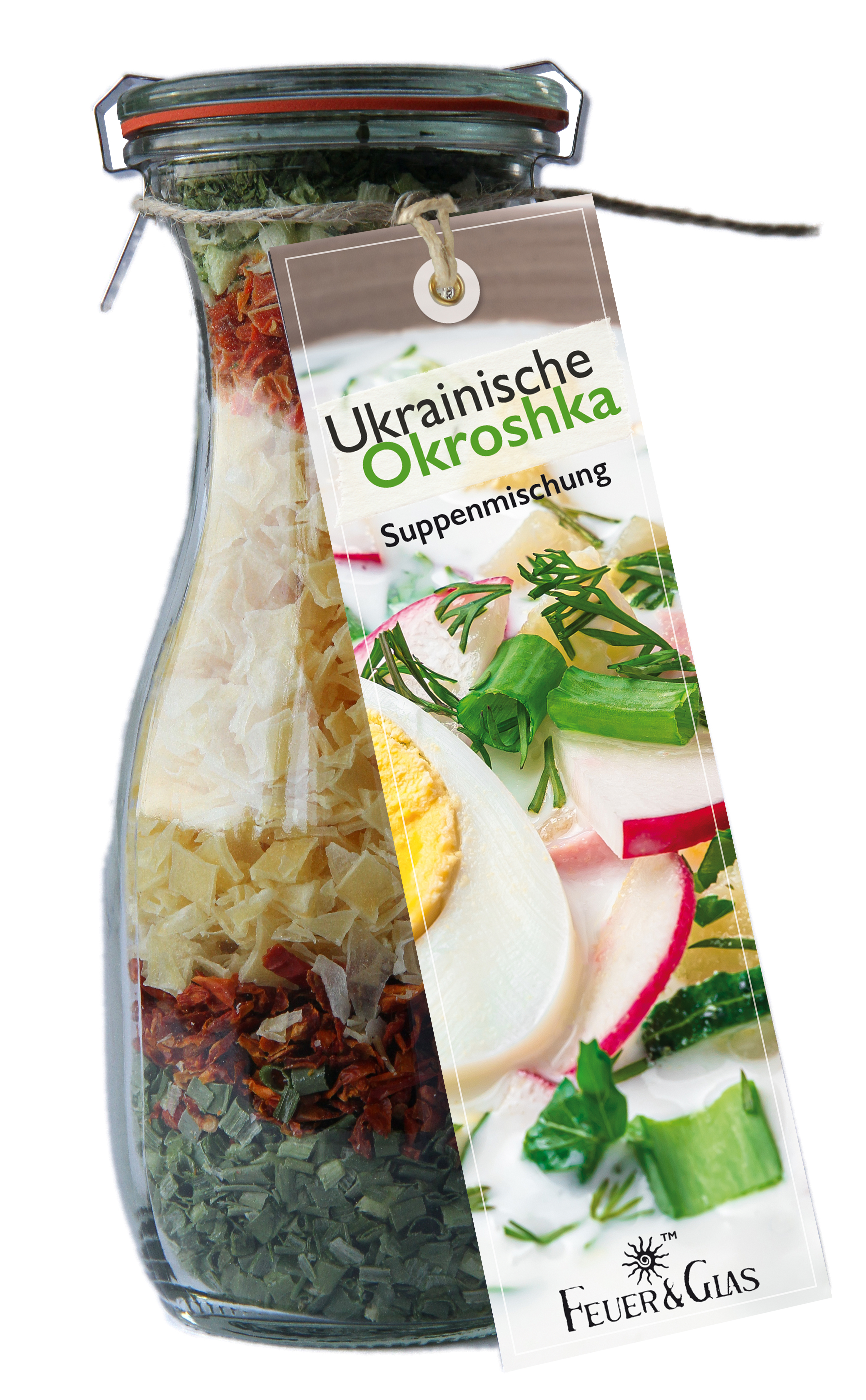0,5l Ukrainische  Okroshka, sommerlich kalte Salatsuppe