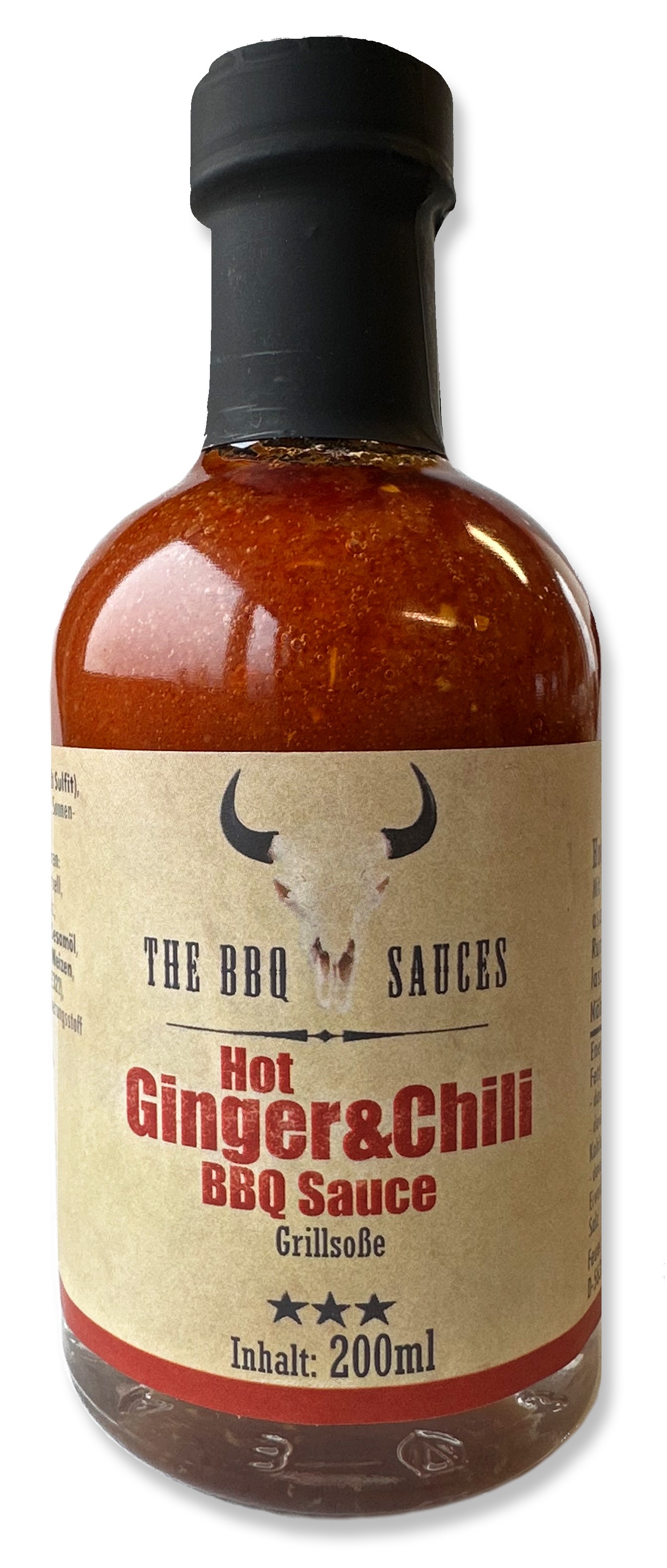 Hot Ginger & Chili BBQ Sauce 200ml , in der neuen Flasche