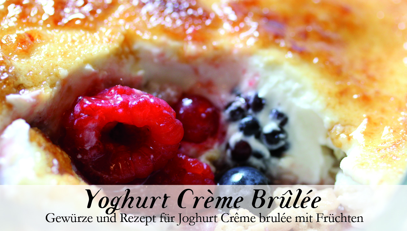 Yoghurt Crème Brûlée-Gewürzkasten