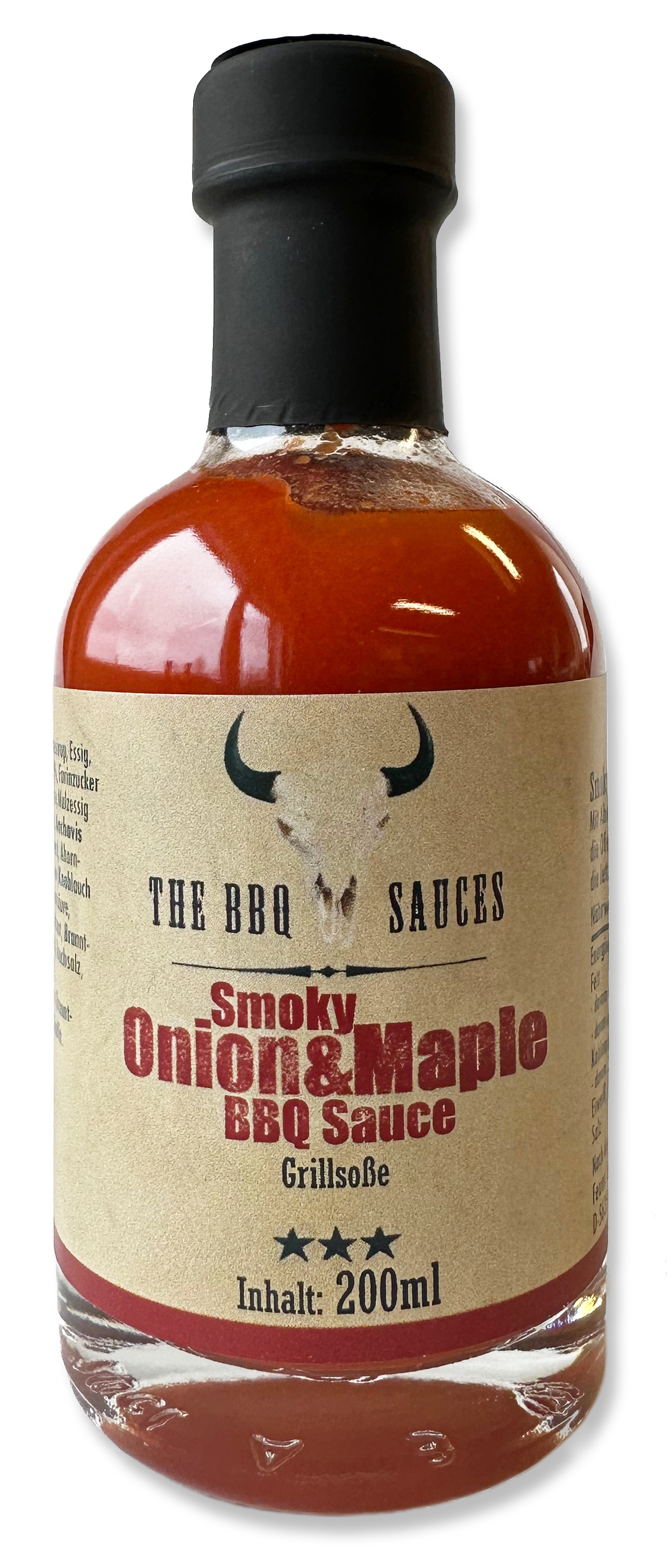Smoky  Onion & Maple BBQ Sauce 200 ml , in der neuen Flasche